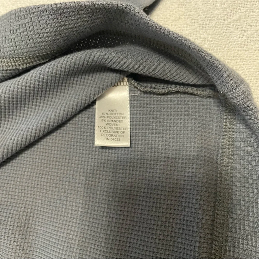 Banana Republic Gray Men's Shirt Quarter‎ Zip Size Medium~ Pull Over & Business